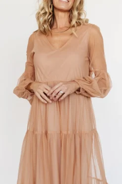 Sale Baltic Born Hoffman Tulle Maxi Dress | Dusty Camel