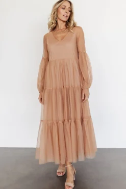 Sale Baltic Born Hoffman Tulle Maxi Dress | Dusty Camel