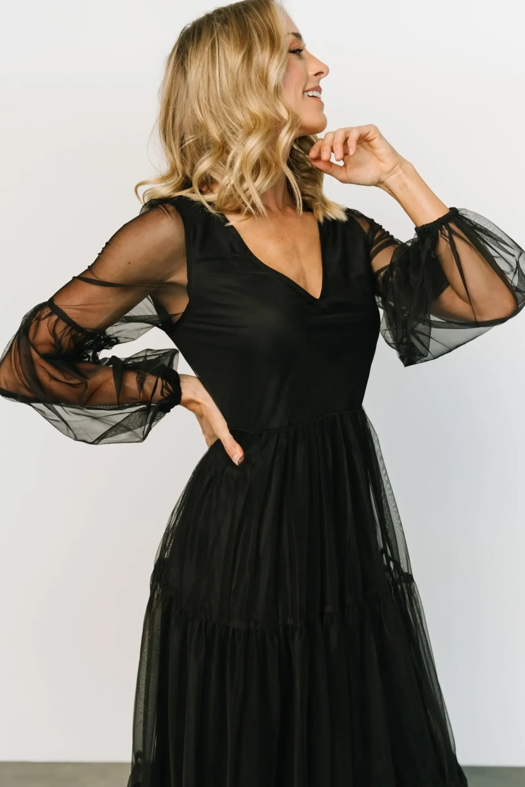 Fashion Baltic Born Hoffman Tulle Maxi Dress | Black