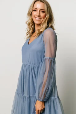 Fashion Baltic Born Hoffman Tulle Maxi Dress | Whisper Blue