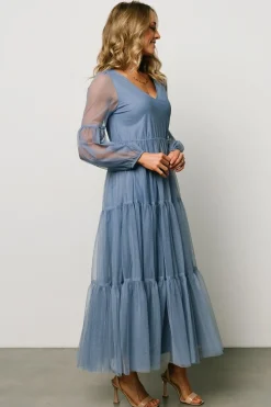 Fashion Baltic Born Hoffman Tulle Maxi Dress | Whisper Blue