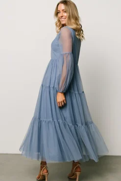 Fashion Baltic Born Hoffman Tulle Maxi Dress | Whisper Blue