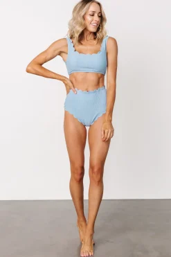 Sale Baltic Born Honolulu High Waist Bikini Bottom | Dusty Blue