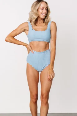 Sale Baltic Born Honolulu High Waist Bikini Bottom | Dusty Blue