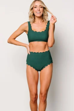 Clearance Baltic Born Honolulu High Waist Bikini Bottom | Green