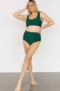 Clearance Baltic Born Honolulu High Waist Bikini Bottom | Green