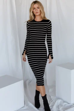 Hot Baltic Born Iggy Sweater Dress | Black + Ivory