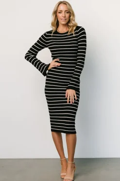 Hot Baltic Born Iggy Sweater Dress | Black + Ivory