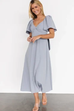 Clearance Baltic Born Indie Back Tie Dress | Dusty Blue