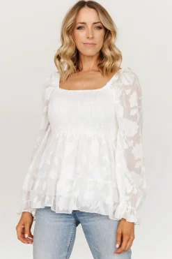 Fashion Baltic Born Ines Smocked Top | White