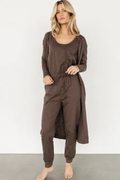 Outlet Baltic Born Janae Jumpsuit + Cardigan Set | Mocha