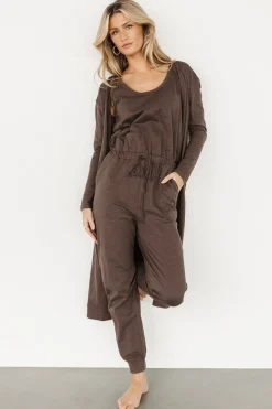 Outlet Baltic Born Janae Jumpsuit + Cardigan Set | Mocha