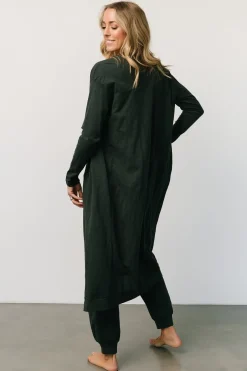 New Baltic Born Janae Jumpsuit + Cardigan Set | Dark Green