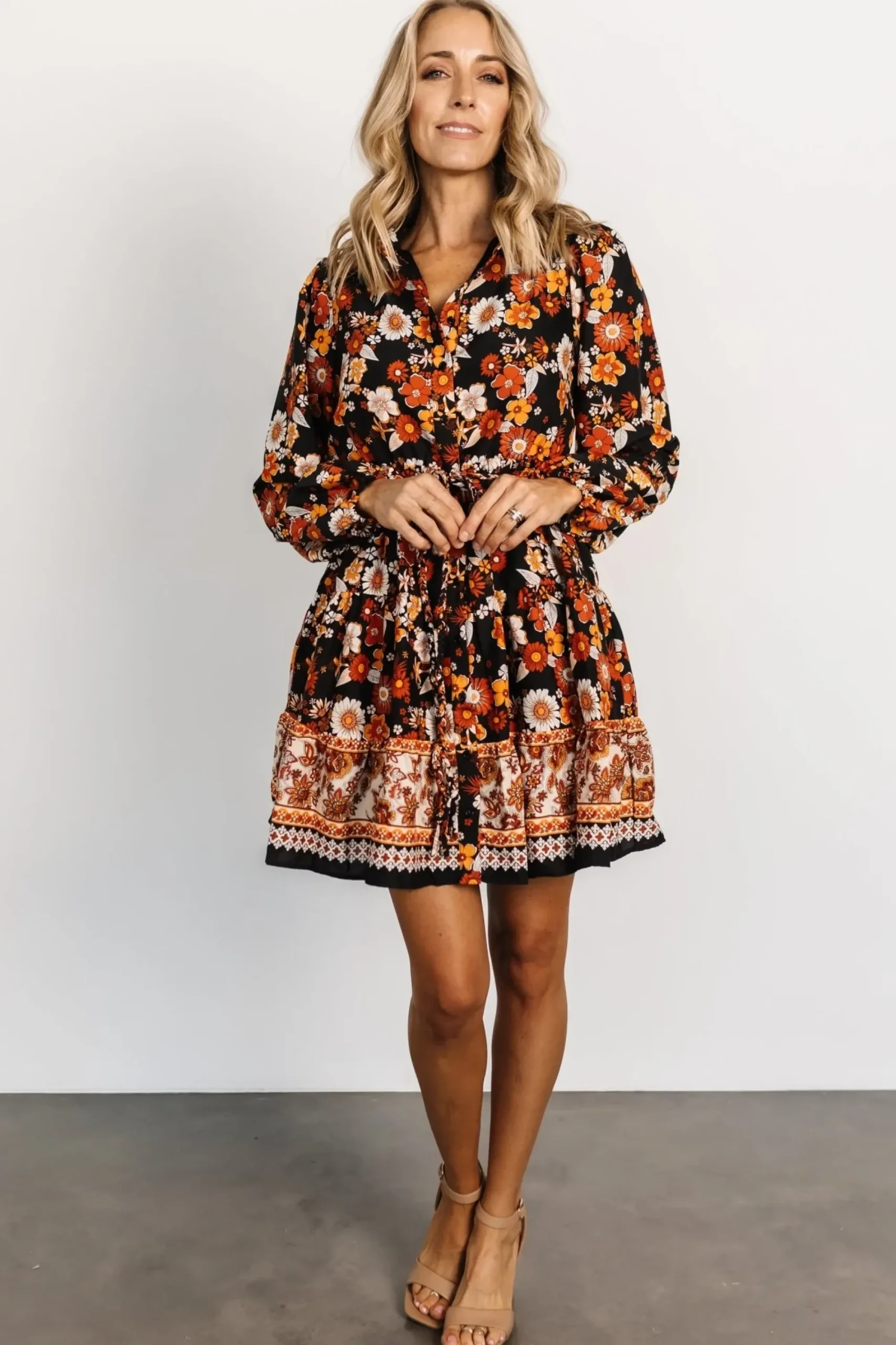 Hot Baltic Born Jane Short Dress | Black Multi