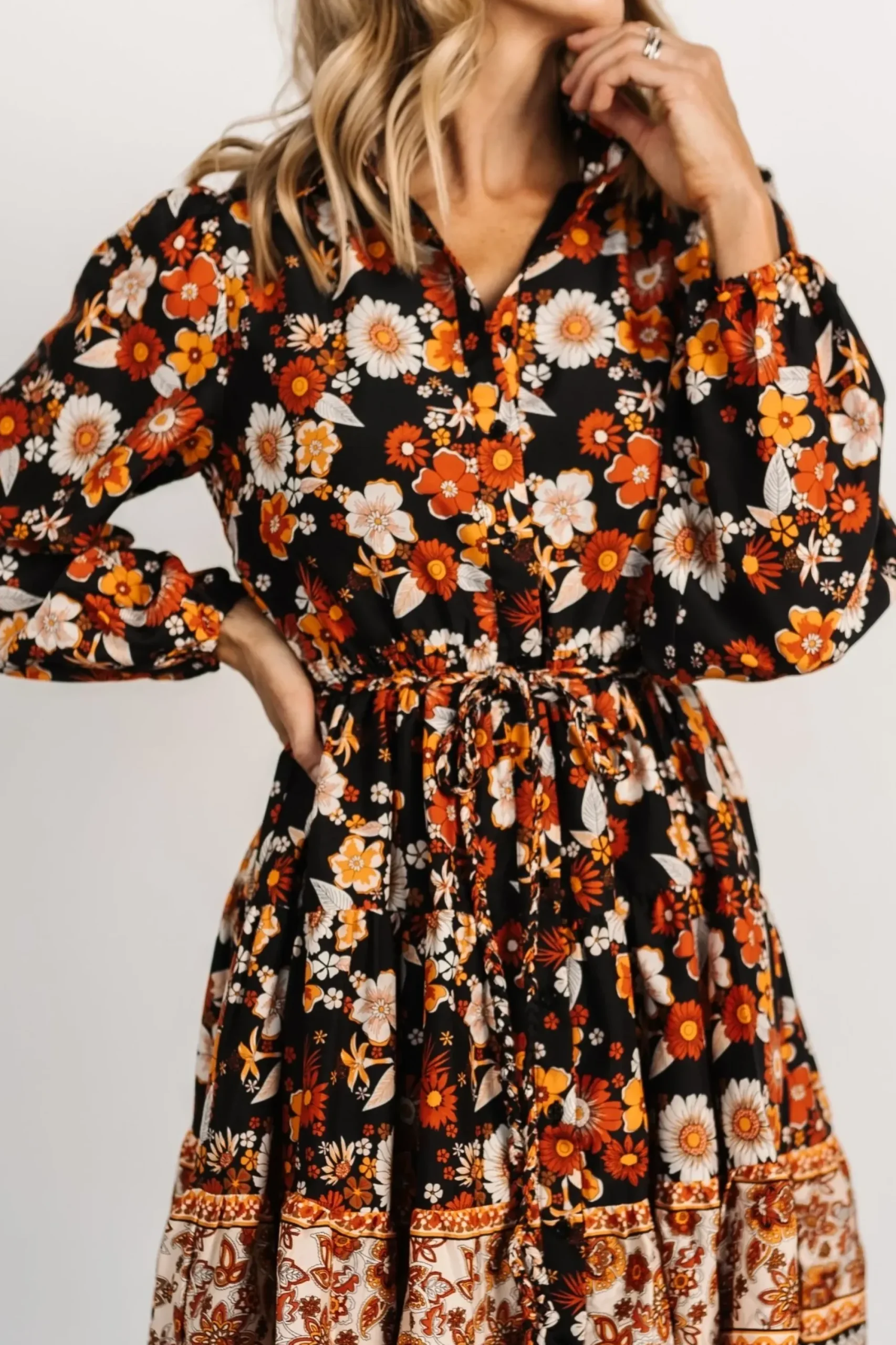 Hot Baltic Born Jane Short Dress | Black Multi