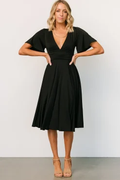 Fashion Baltic Born Janette Midi Dress | Black