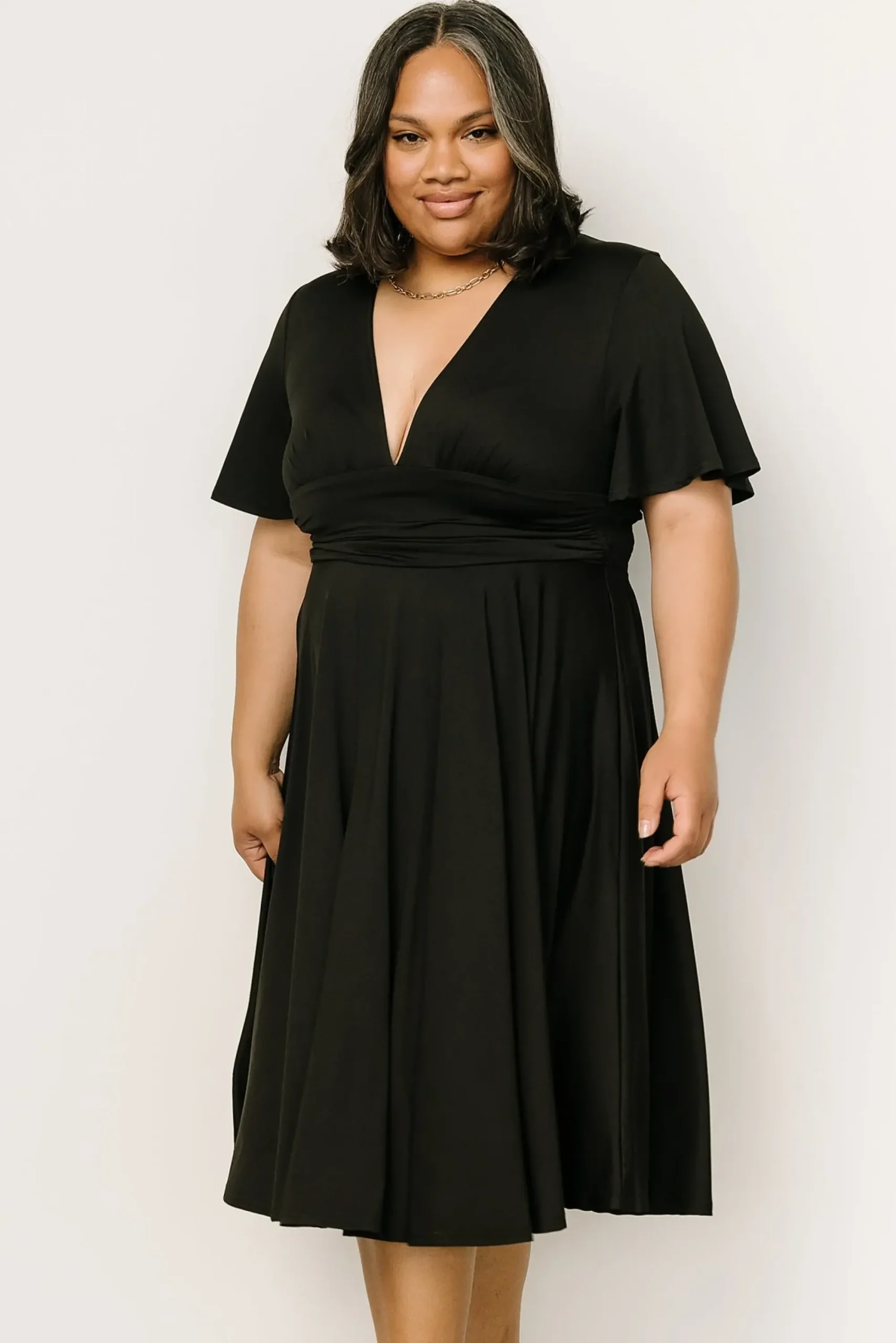 Fashion Baltic Born Janette Midi Dress | Black