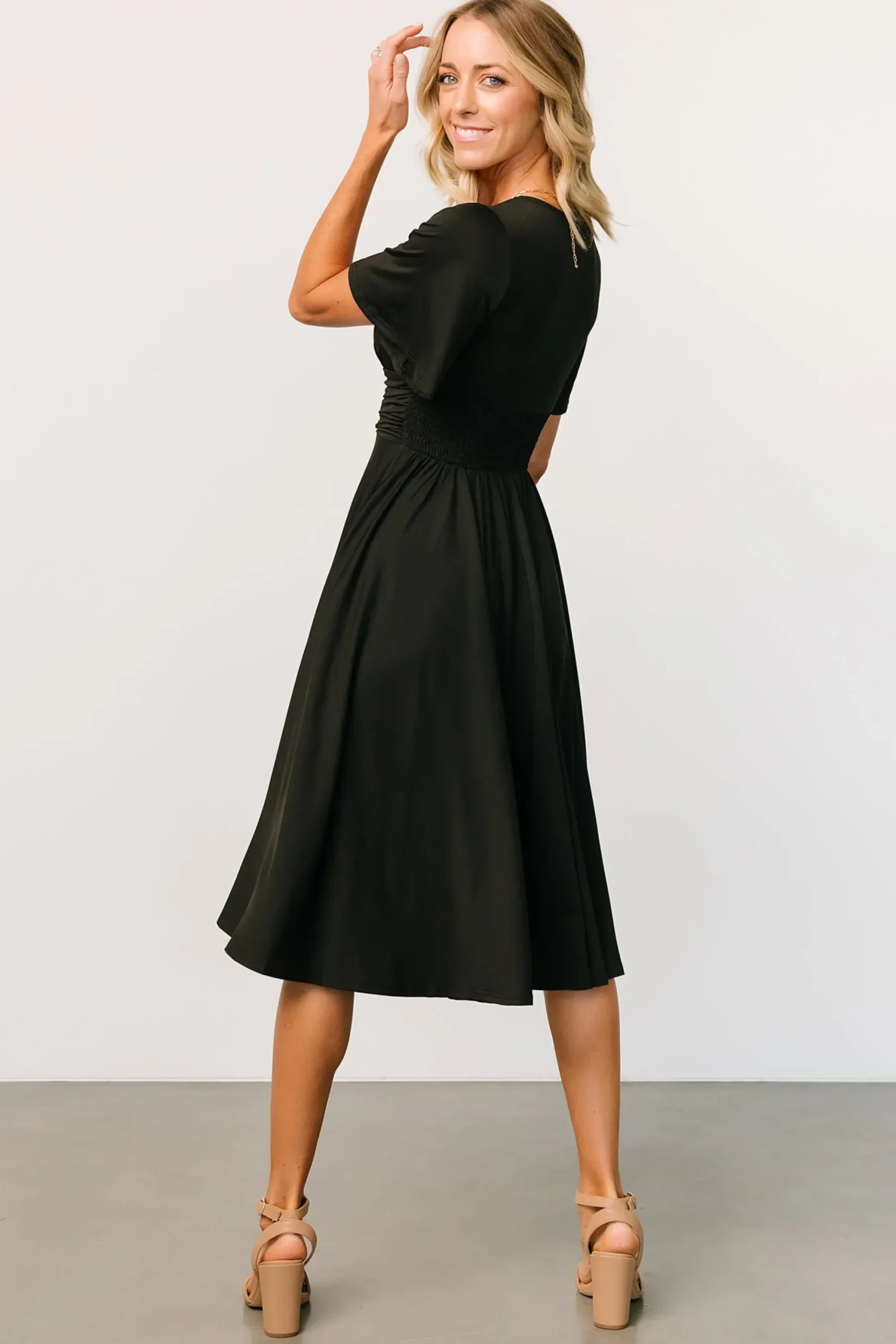 Fashion Baltic Born Janette Midi Dress | Black