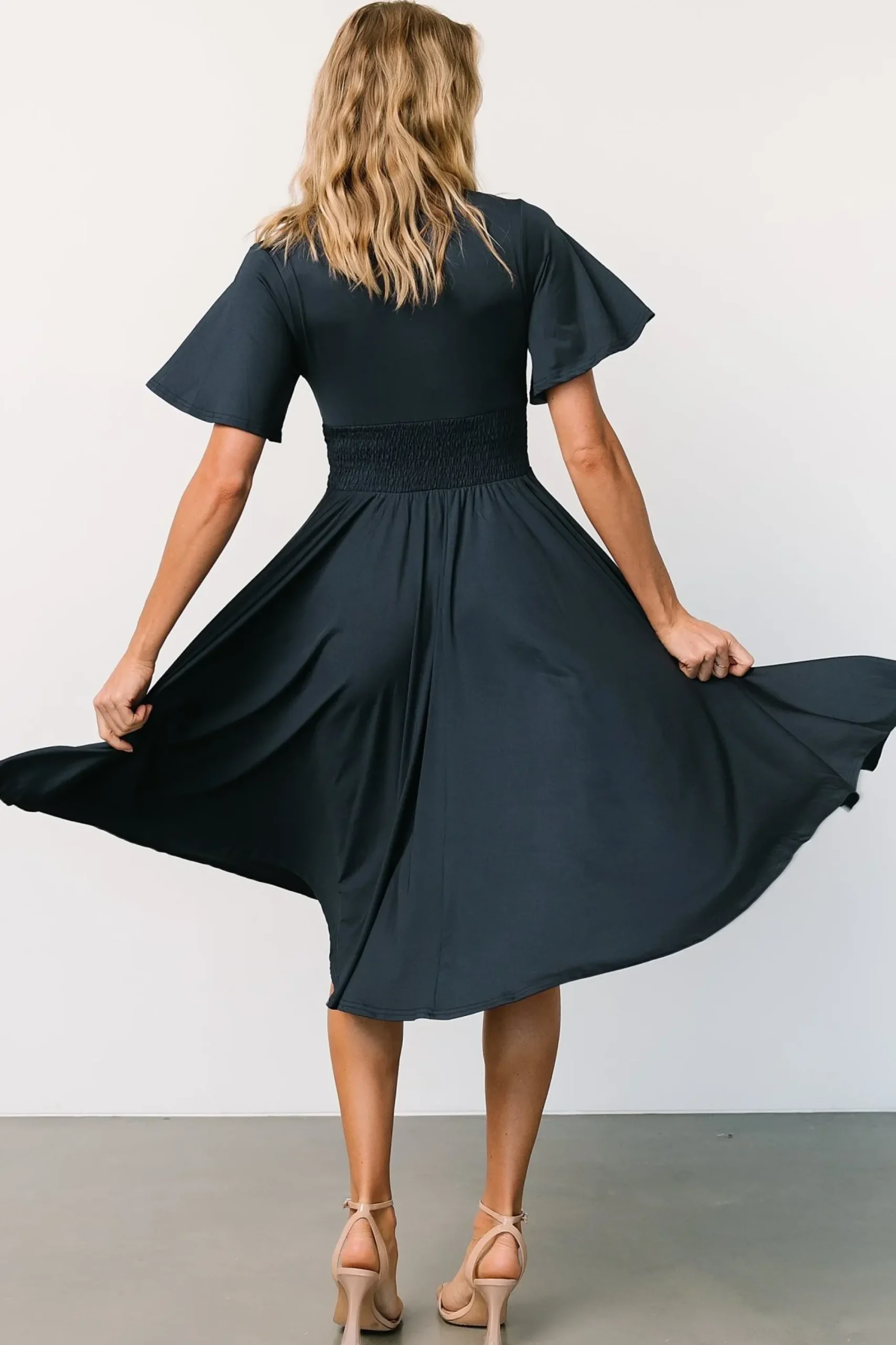 Sale Baltic Born Janette Midi Dress | Midnight Blue