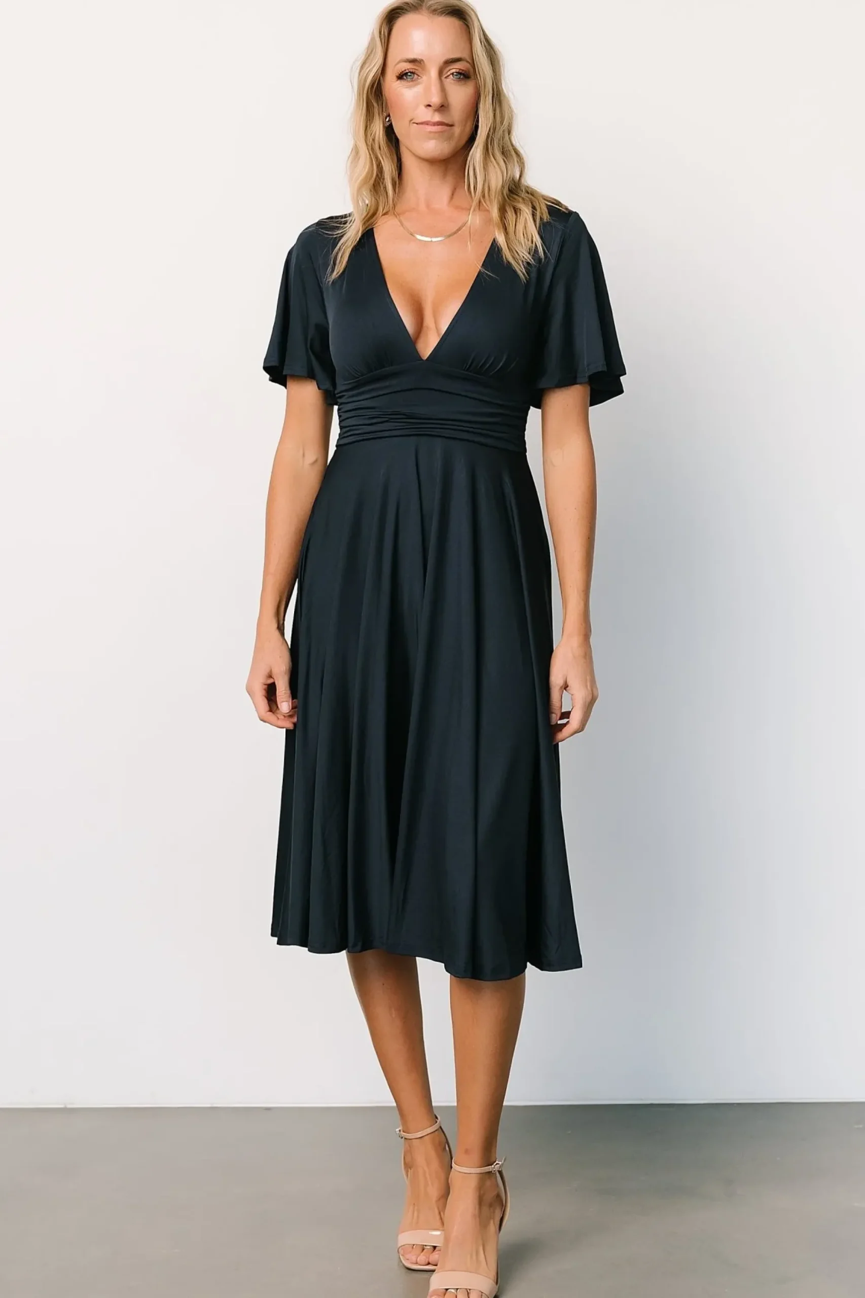 Sale Baltic Born Janette Midi Dress | Midnight Blue