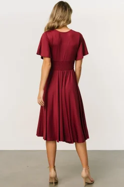Sale Baltic Born Janette Midi Dress | Wine