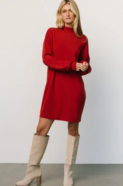 Hot Baltic Born Jennings Sweater Dress | Red