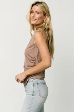 Online Baltic Born Jia Ruched Tank Top | Light Mocha