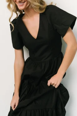 Clearance Baltic Born Johanne Poplin Dress | Black