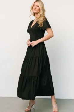 Clearance Baltic Born Johanne Poplin Dress | Black