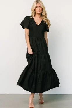 Clearance Baltic Born Johanne Poplin Dress | Black