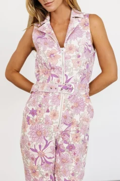 New Baltic Born JoJo Sleeveless Jumpsuit | Purple Floral