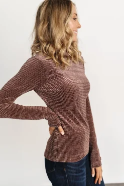 Discount Baltic Born Joss Velvet Top | Dusty Clove