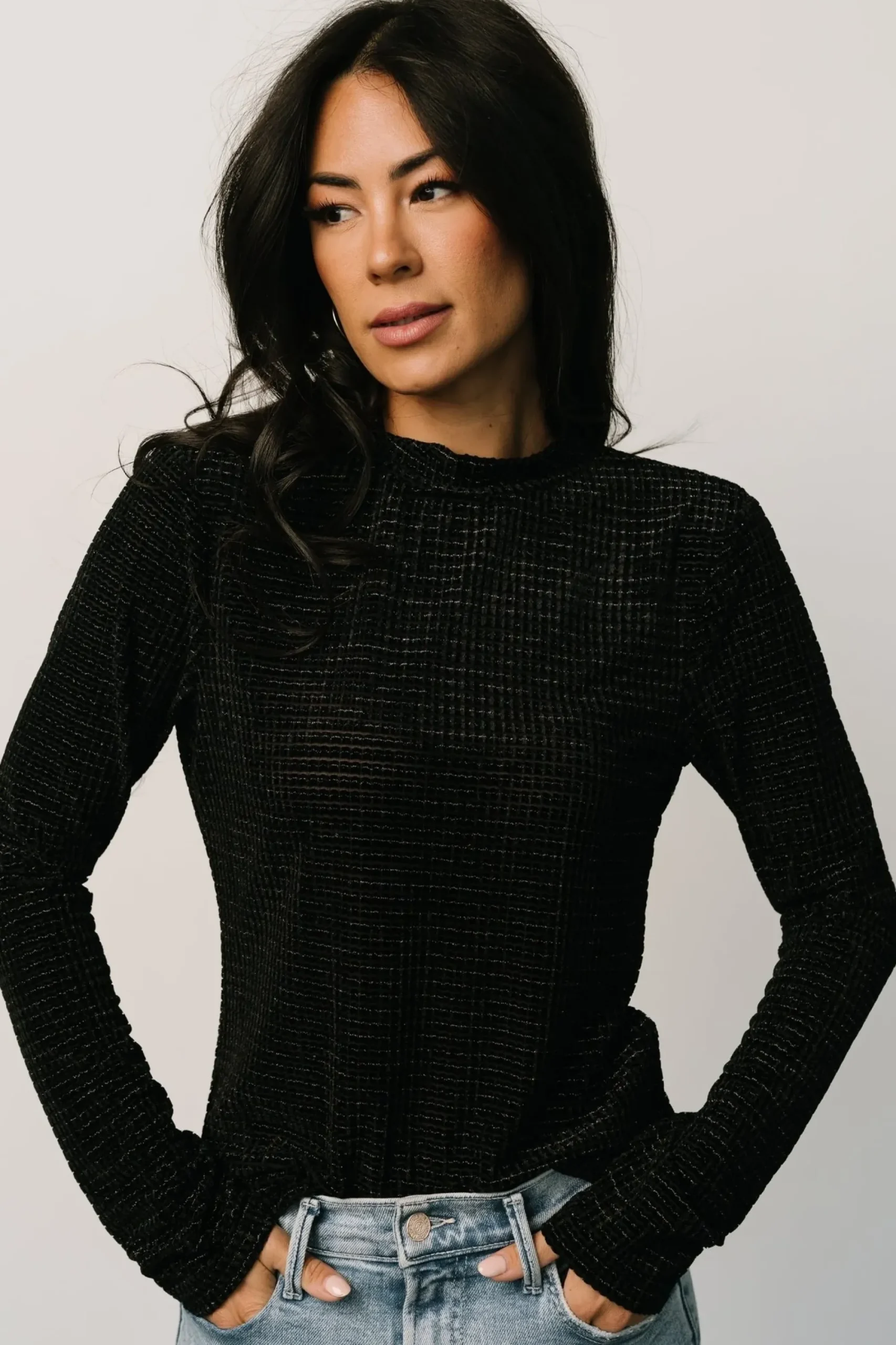 Discount Baltic Born Joss Velvet Top | Dusty Clove