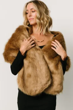 Online Baltic Born Jovie Faux Fur Shawl | Fawn