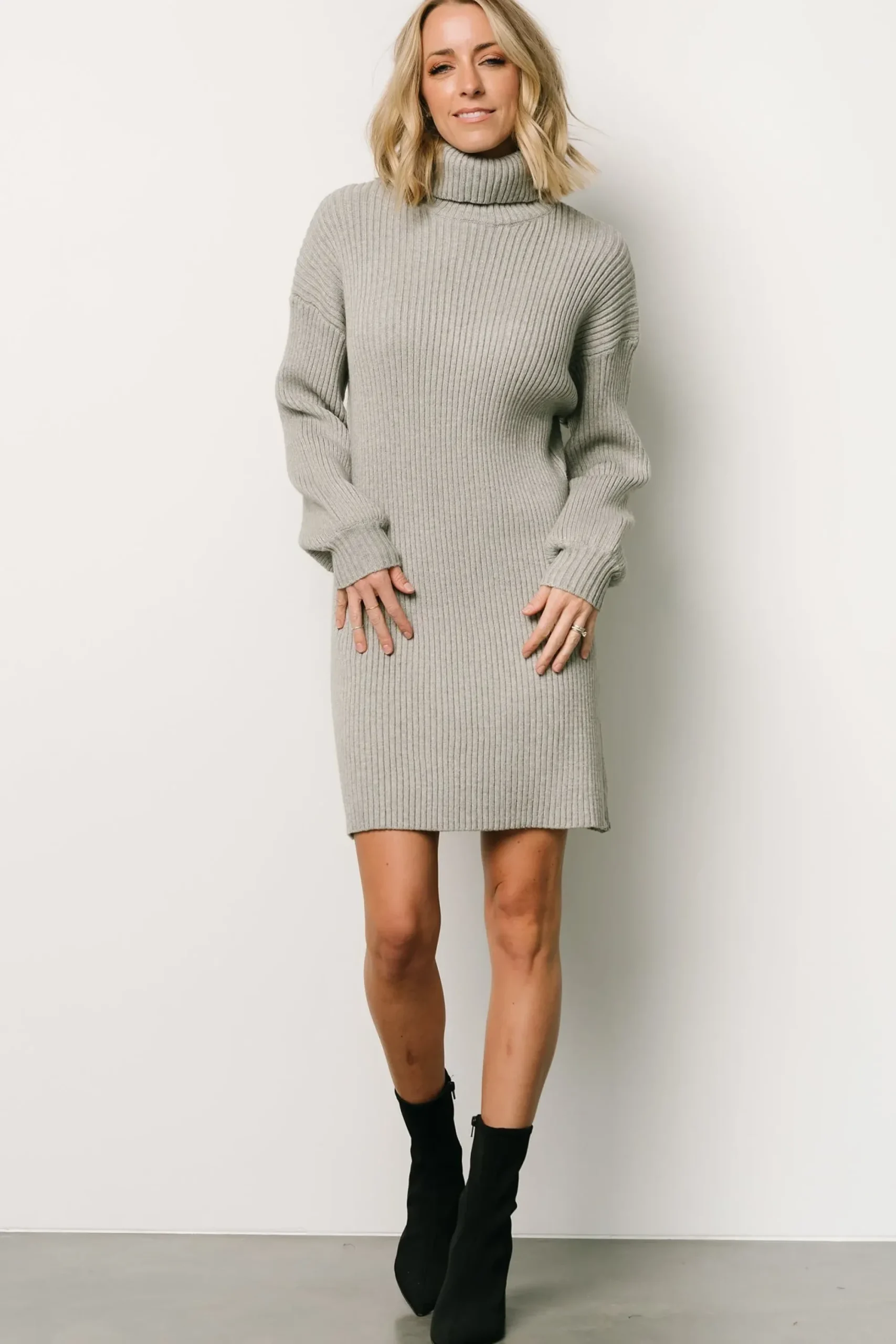 Outlet Baltic Born Julianne Sweater Dress | Light Gray