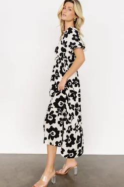 Clearance Baltic Born Kasey Maxi Dress | Black + Ivory Print
