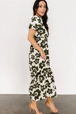 Discount Baltic Born Kasey Maxi Dress | Olive + Ivory Print