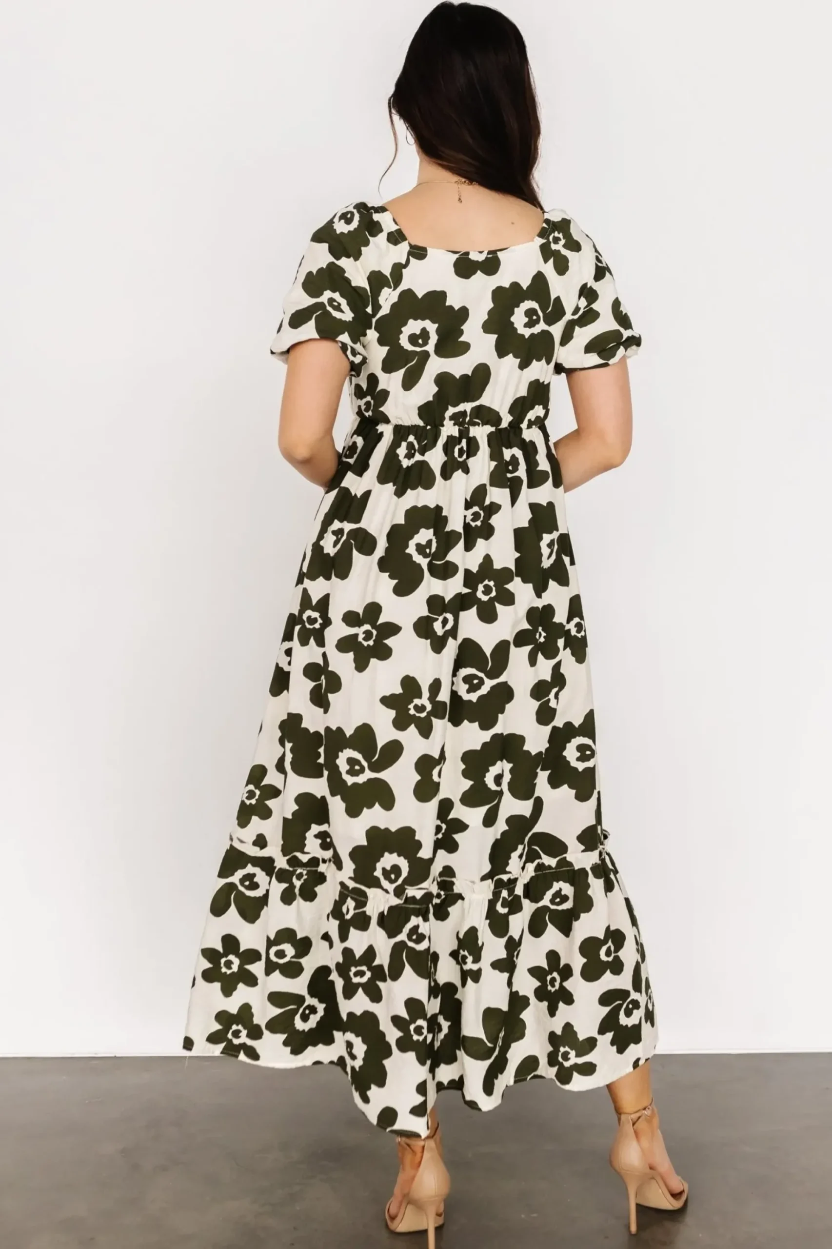 Discount Baltic Born Kasey Maxi Dress | Olive + Ivory Print