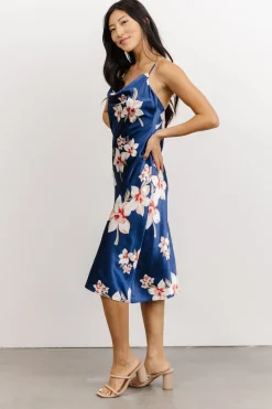 Discount Baltic Born Katarina Slip Midi Dress | Vintage Blue Floral