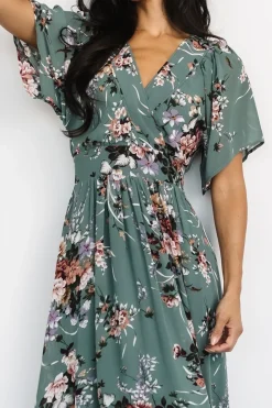 Online Baltic Born Katherine Maxi Dress | Dusty Green Floral