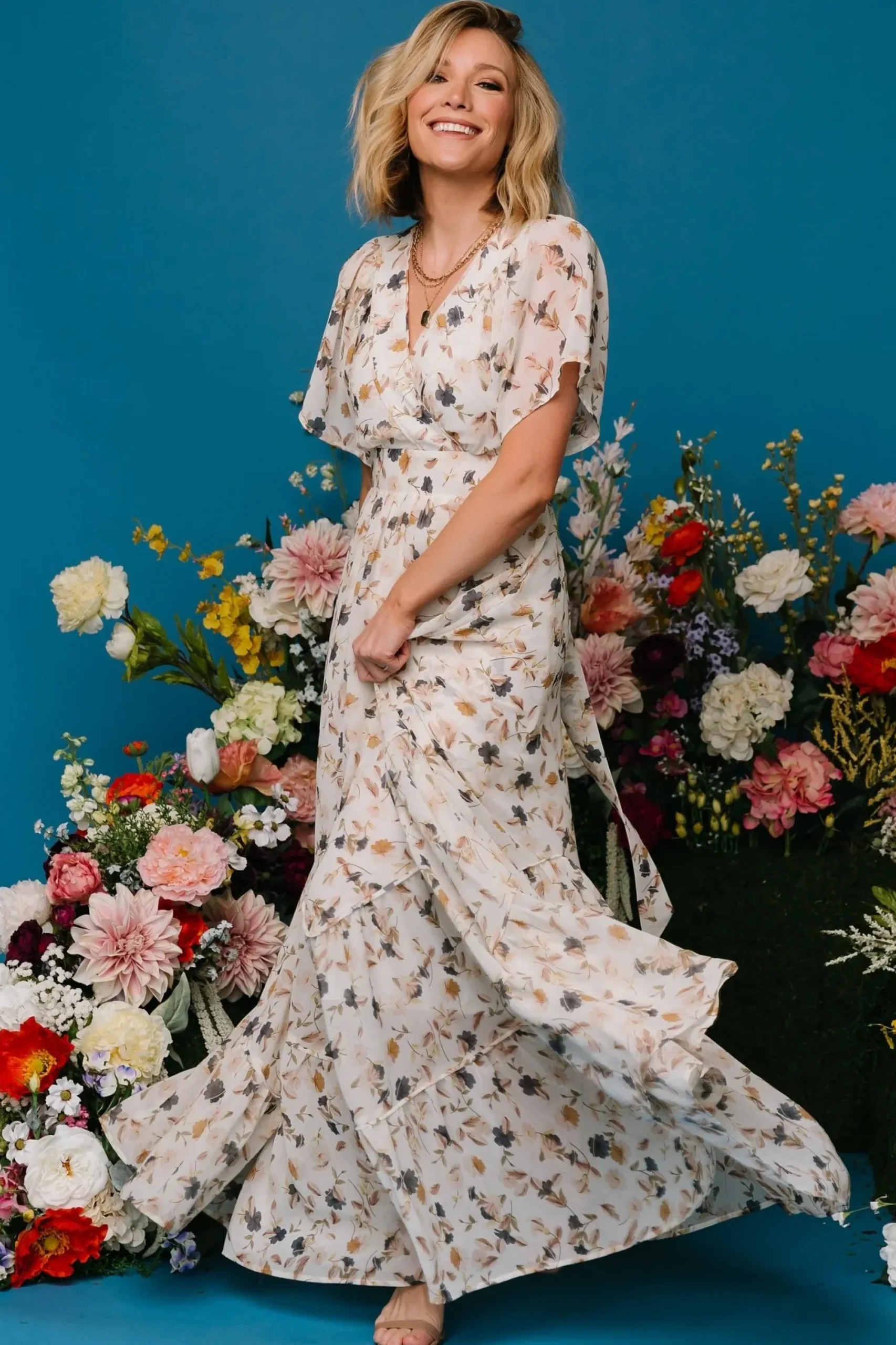 Clearance Baltic Born Katherine Maxi Dress | Multi Floral