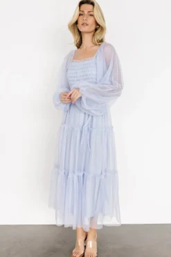 Hot Baltic Born Katrina Tulle Maxi Dress | Peri Blue