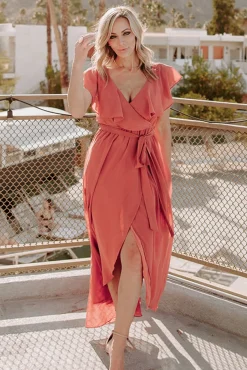 Online Baltic Born Katya Ruffle Maxi Dress | Rosewood