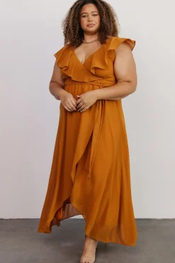 Online Baltic Born Katya Ruffle Maxi Dress | Amber