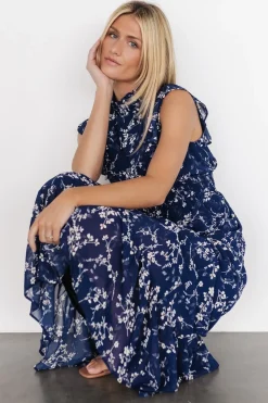 Outlet Baltic Born Kearny Ruffle Maxi Dress | Blue Floral