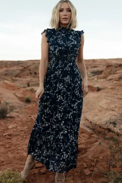 Outlet Baltic Born Kearny Ruffle Maxi Dress | Blue Floral