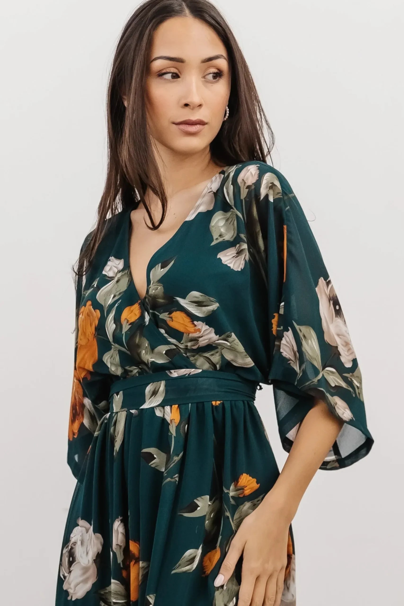 Sale Baltic Born Kia Kimono Maxi Dress | Deep Topaz Floral