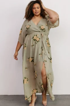 Hot Baltic Born Kia Kimono Maxi Dress | Olive Floral