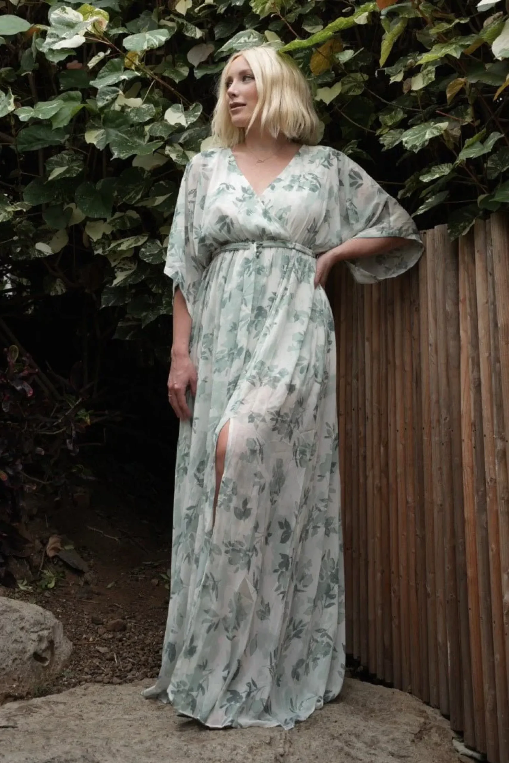 Best Baltic Born Kia Kimono Maxi Dress | Sage Floral