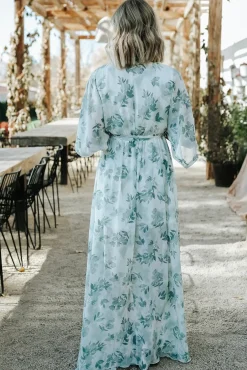 Best Baltic Born Kia Kimono Maxi Dress | Sage Floral